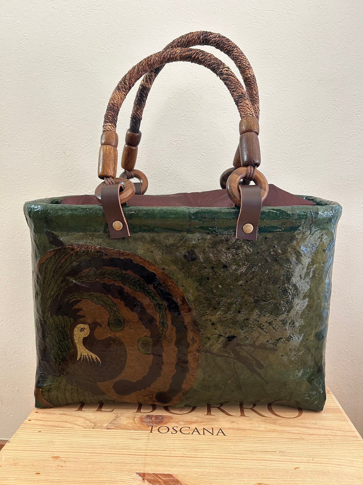 一閑張り孔雀 Peacock