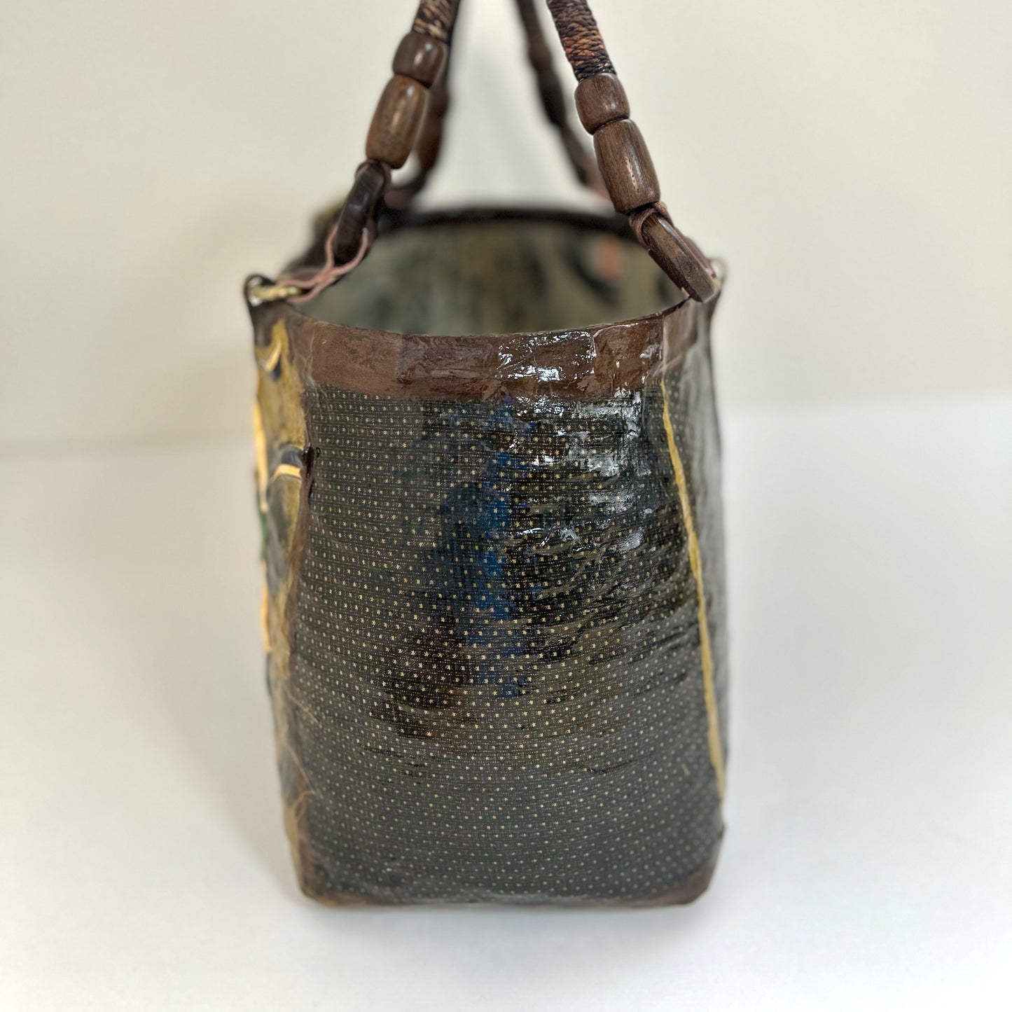 一閑張りバッグ 風神