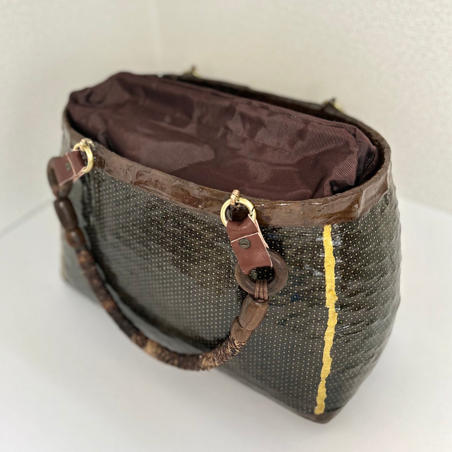 一閑張りバッグ 風神