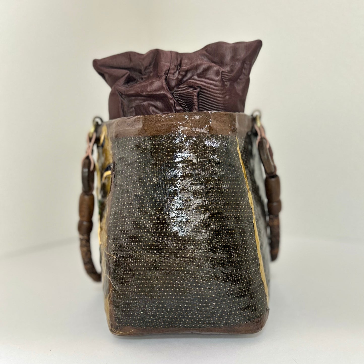 一閑張りバッグ 風神