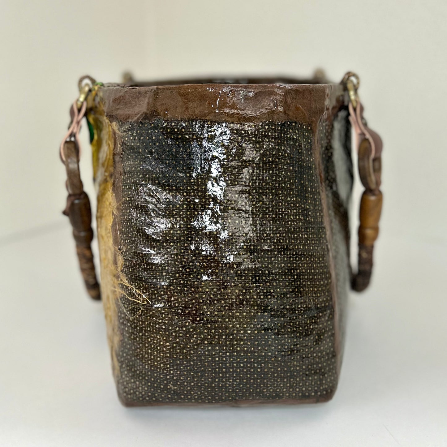 一閑張りバッグ 雷神