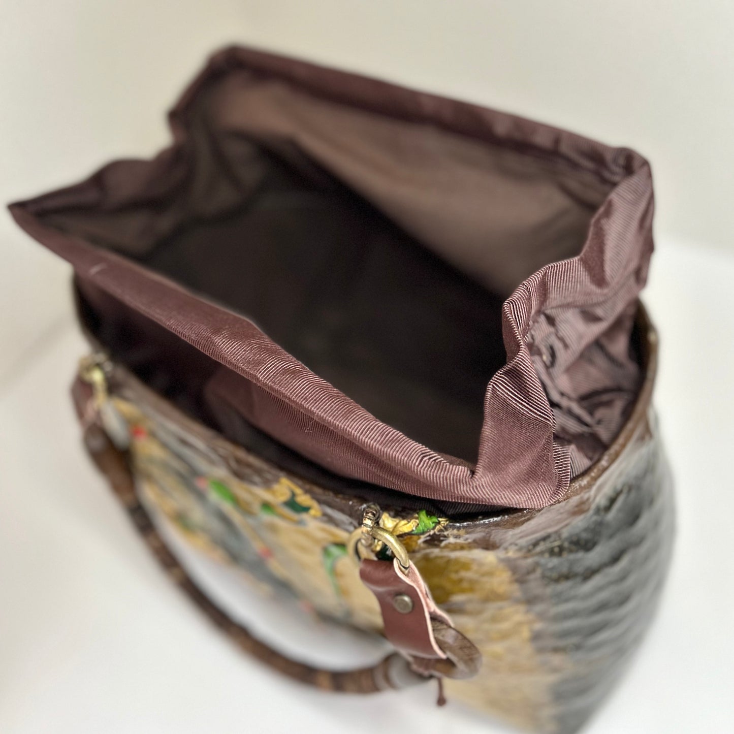 一閑張りバッグ 雷神