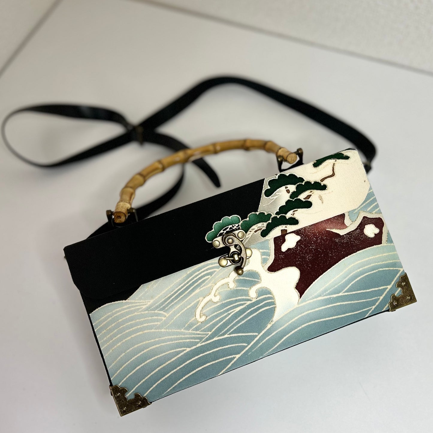 黒留袖ショルダーバッグ 極