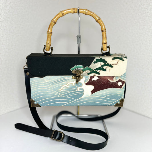 黒留袖ショルダーバッグ 極