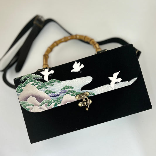 黒留袖ショルダーバッグ