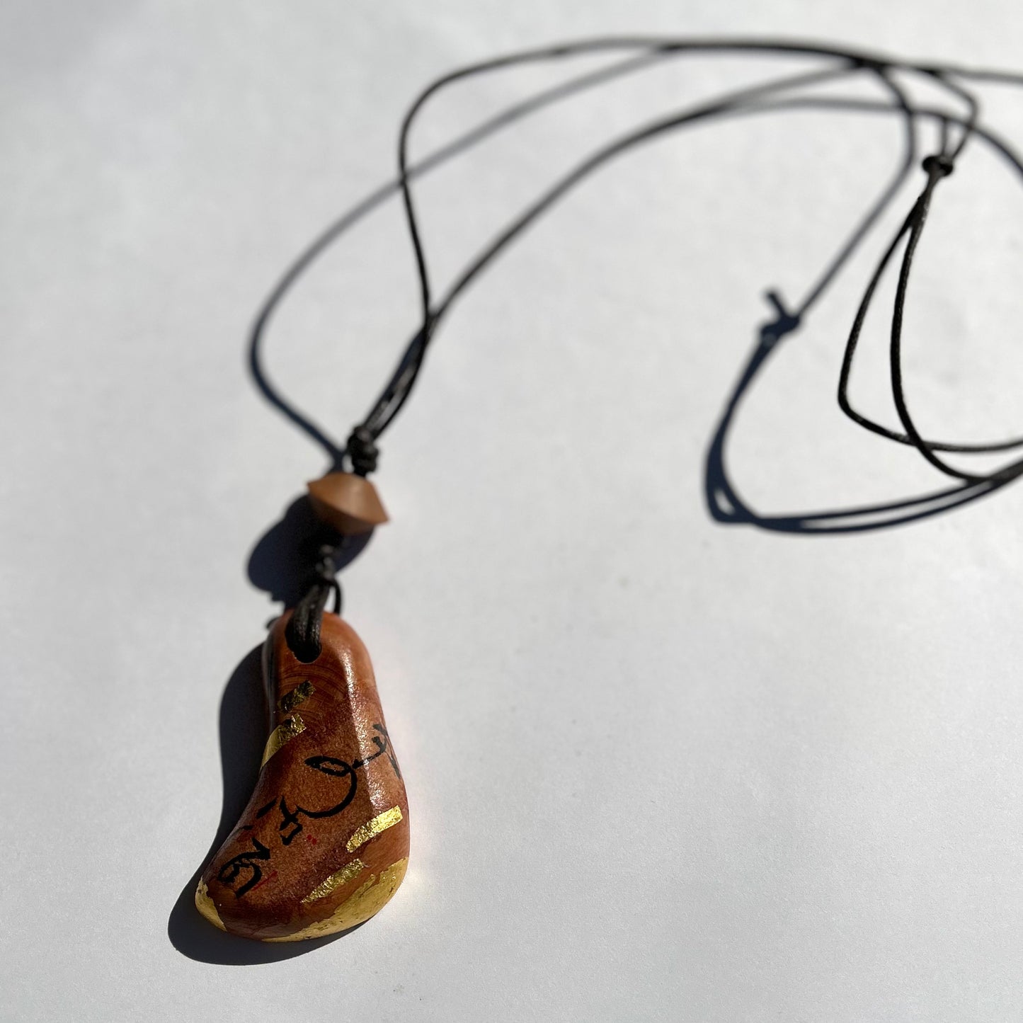 ☆一閑張り ネックレス 2 金箔