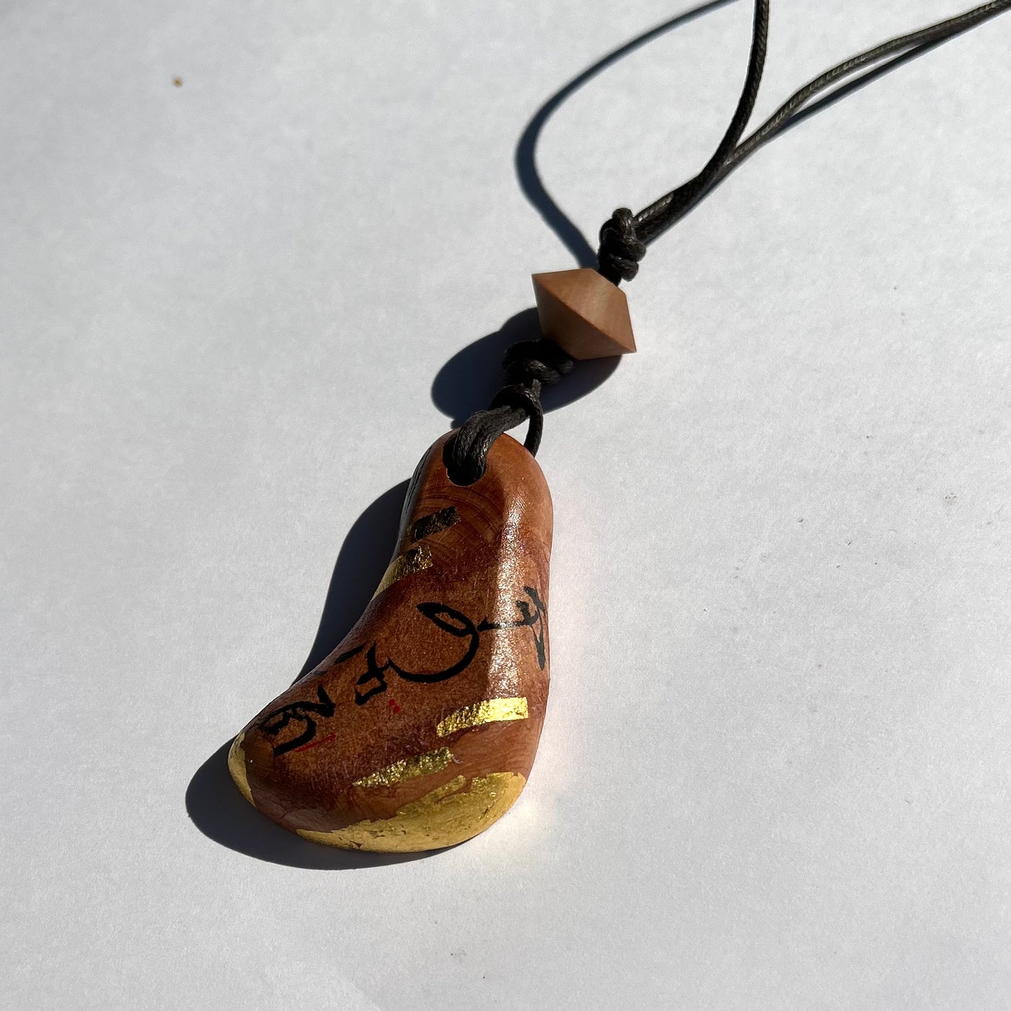 ☆一閑張り ネックレス 2 金箔