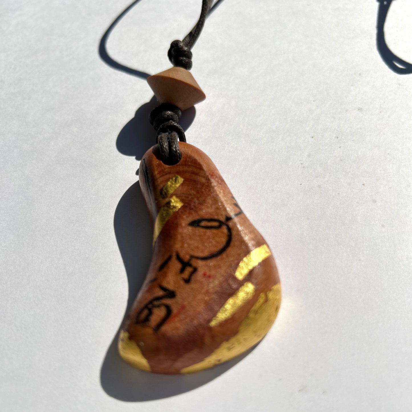 ☆一閑張り ネックレス 2 金箔