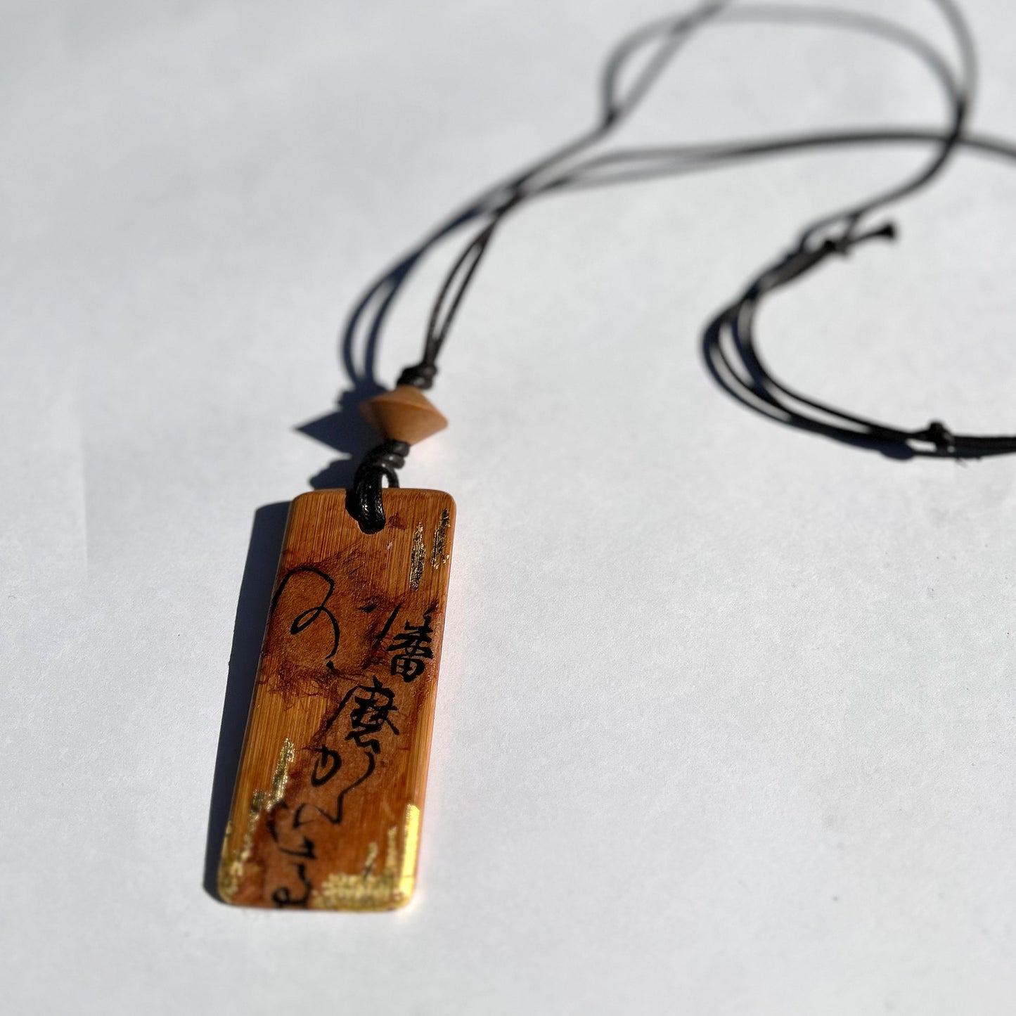 ☆一閑張り ネックレス4 金箔