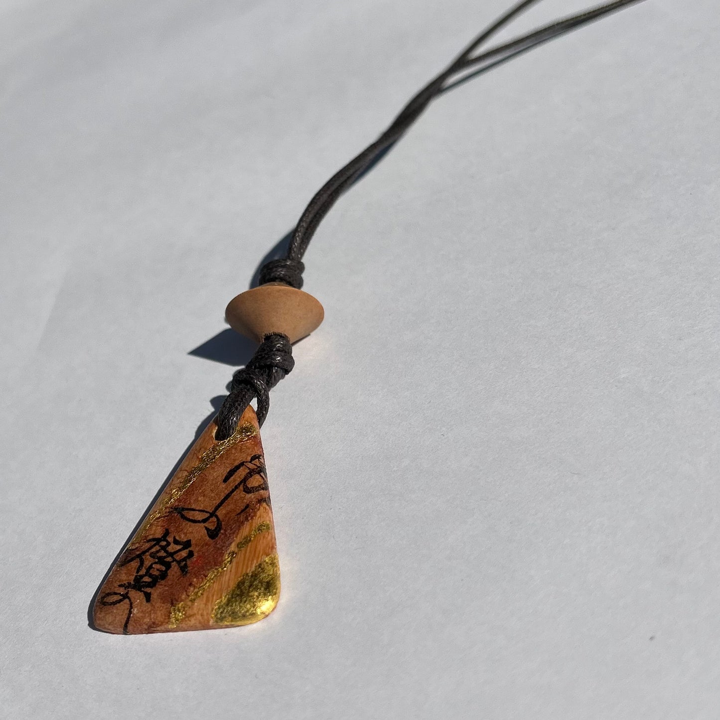 ☆一閑張り ネックレス 1 金箔