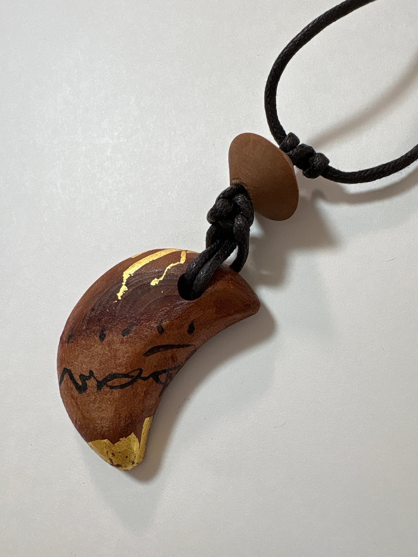 ☆一閑張り ネックレス6  金箔